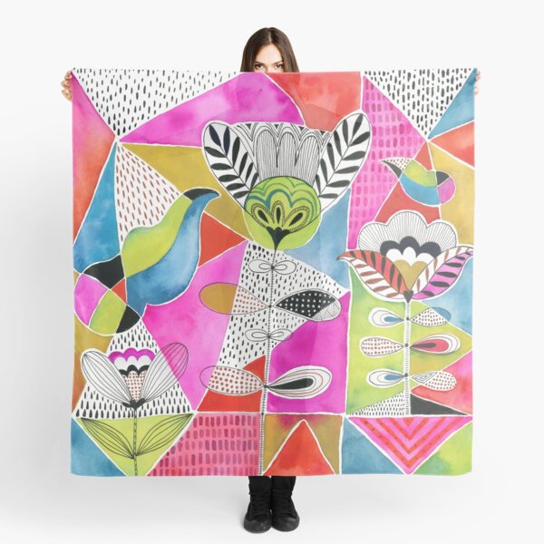 Tulips and Triangles Scarf