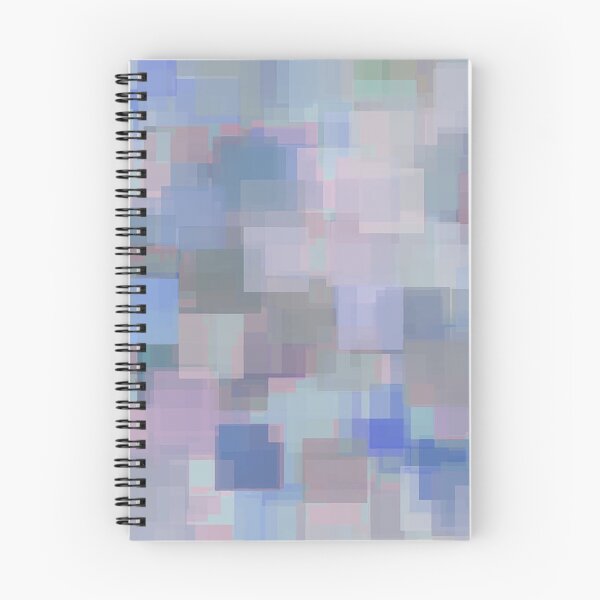 Item preview, geometric square pattern abstract background in blue and pink designed and sold by Mrvell.