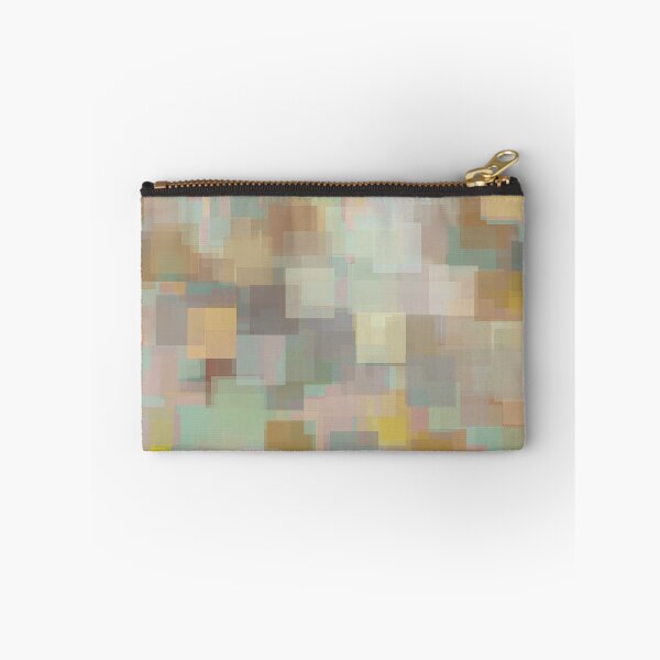Item preview, geometric square pattern abstract background in brown and yellow designed and sold by Mrvell.