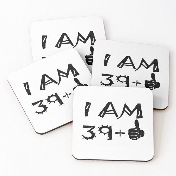Item preview,  I am 39 + 1, funny 40th birthday Slim Fit T-Shirt designed and sold by anh04.