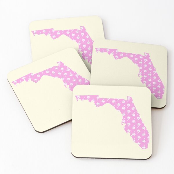 Item preview, Florida Pink Palm Springs Print Pattern Silhouette designed and sold by BlackCoffeeCake.