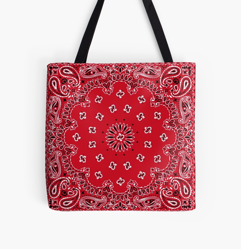 Ysl red bandana discount bag