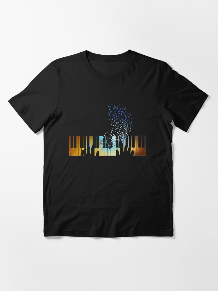 Alternate view of Hands Playing on Piano Keyboard Gift for Music Teacher Shirt Essential T-Shirt