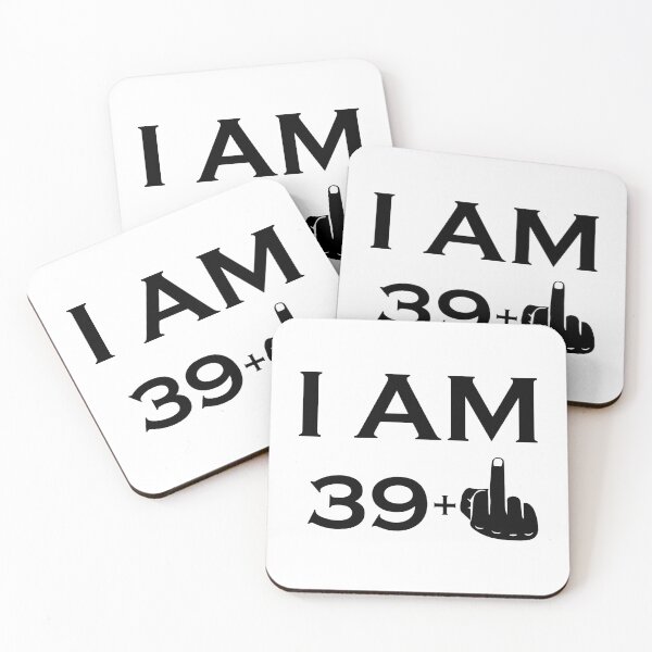 Item preview,  I am 39 + 1, funny 40th birthday Slim Fit T-Shirt designed and sold by anh04.