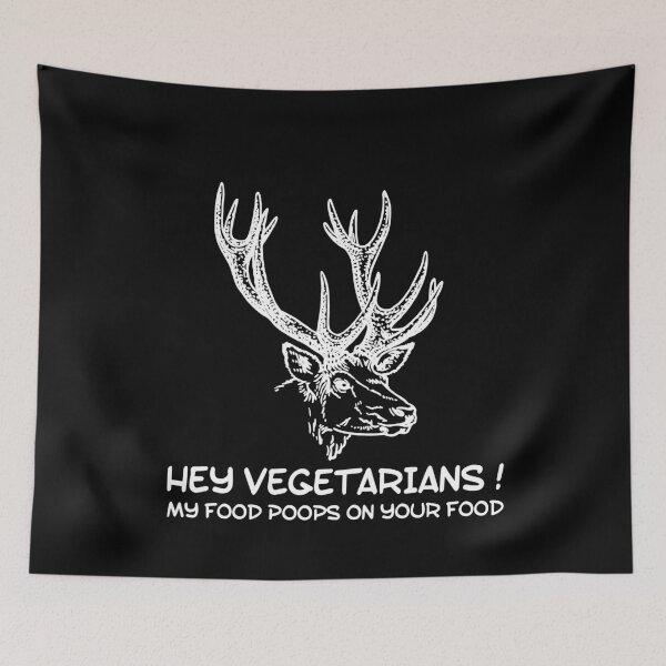 Item preview, Hey Vegetarians My Food Poops on your Food designed and sold by WTFdesign.