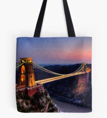 Clifton Suspension Bridge in Oil Tote Bag