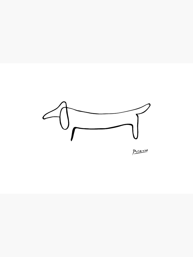picasso weiner dog art