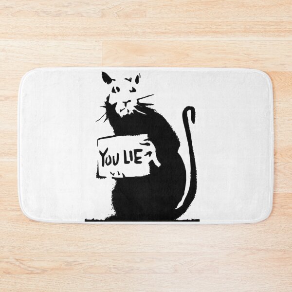 Item preview, You Lie Banksy Rat stencil designed and sold by gtcdesign.