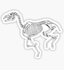 Running skeleton horse Sticker