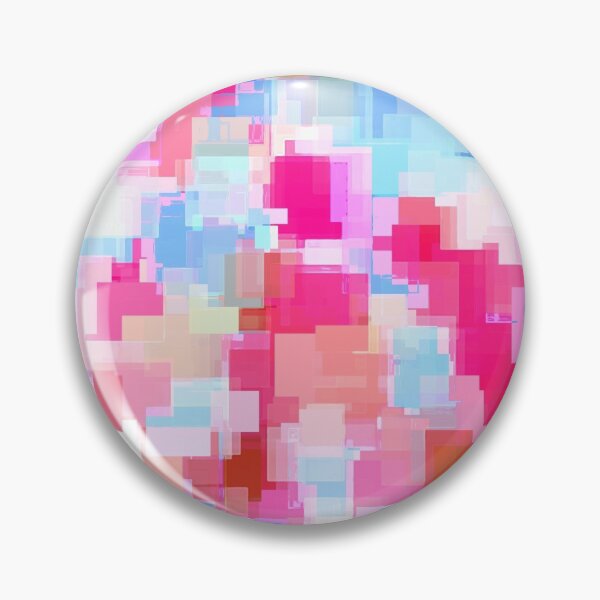 Item preview, geometric square pattern abstract background in pink and blue designed and sold by Mrvell.