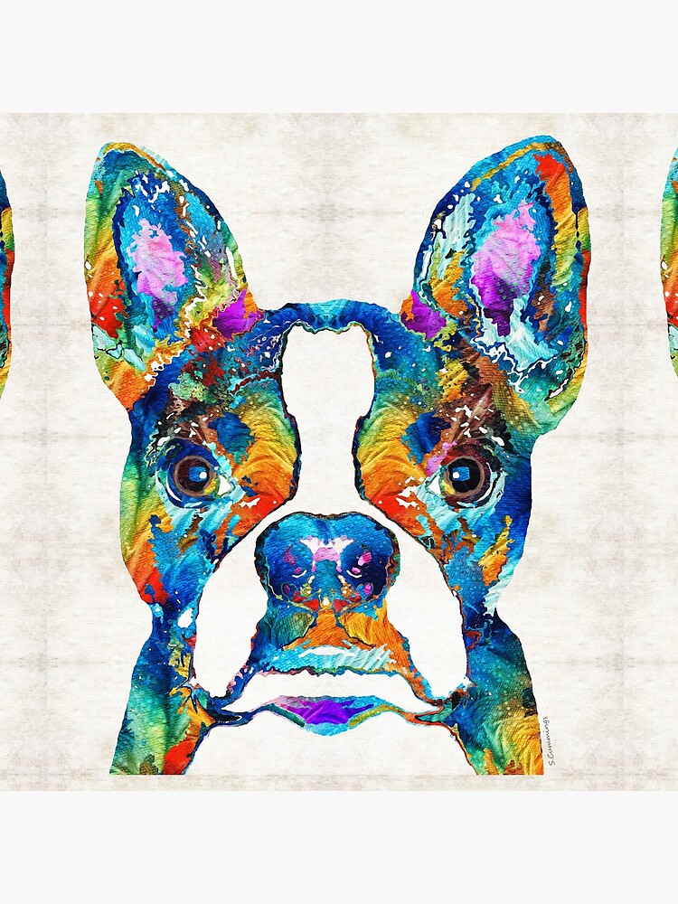 Colorful Boston Terrier Dog Pop Art - Sharon Cummings by SharonCummings