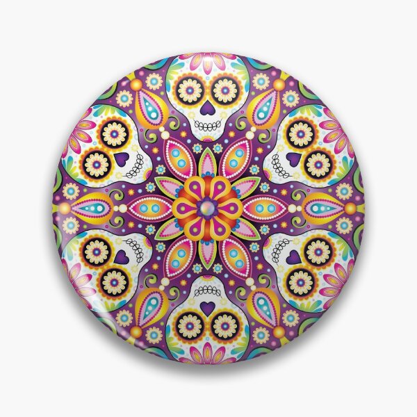 Item preview, Sugar Skull Mandala - Day of the Dead Mandala Art by Thaneeya McArdle designed and sold by Thaneeya McArdle.