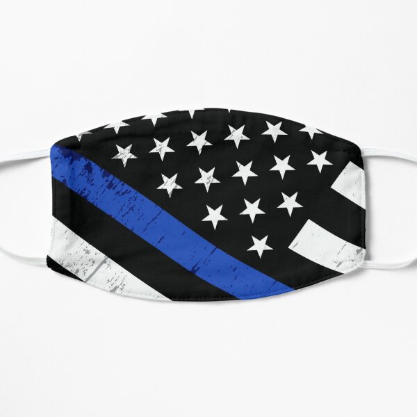 Police officer thin blue line  Mask for Sale by Tim Dunaway