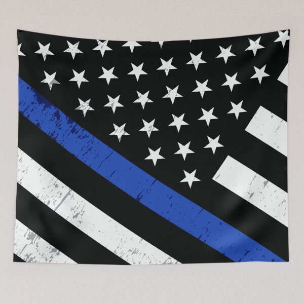 Item preview, Police officer thin blue line  designed and sold by Tim Dunaway.