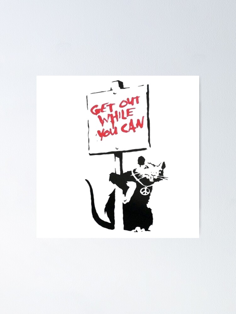 Banksy Rat 'You Lie' Yellow *DISCOUNTED OFFERS*  A3 A4 Poster Print 
