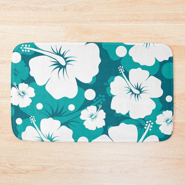 Item preview, Hawaiian Aqua Hibiscus Floral designed and sold by Kevin Willms.