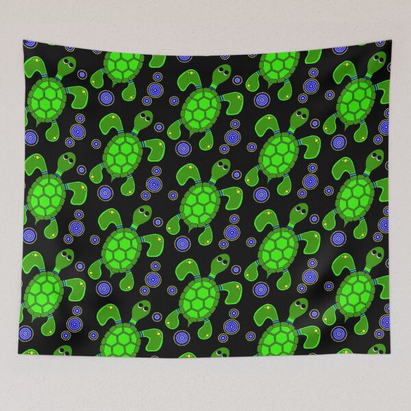 Item preview, Authentic Aboriginal Art - The Turtle V2 cartoon designed and sold by HogarthArts.