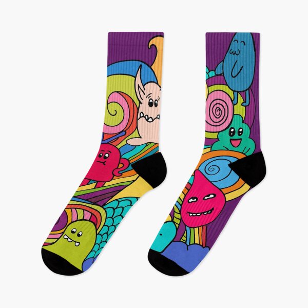 Item preview, COLORFUL MONSTERS PATTERN designed and sold by ReignGFX.
