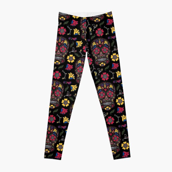 Day Of The Dead Leggings for Sale Redbubble