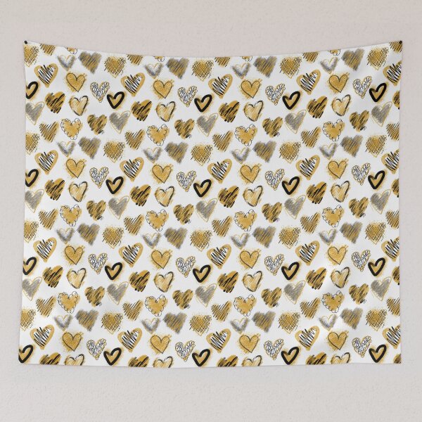 Item preview, Stylish Hearts in Yellow and Black designed and sold by blayzeink.