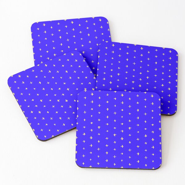 Item preview, Simple Plus Patterns (Yellow, Blue) designed and sold by Kadeda.