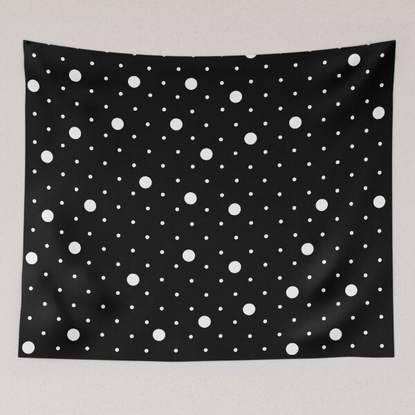 Item preview, Pin Point Polka Dot White on Black designed and sold by ProjectM.