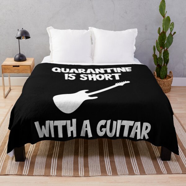 Item preview, Quarantine is Short With a Guitar designed and sold by Merch By ika.
