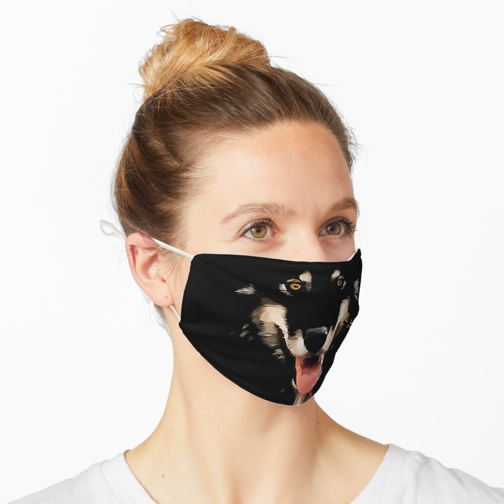 "Alaskan Malamute Face" Mask for Sale by MiggleMiggle | Redbubble