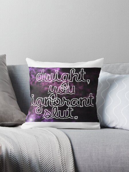 Dwight you ignorant pillow best sale