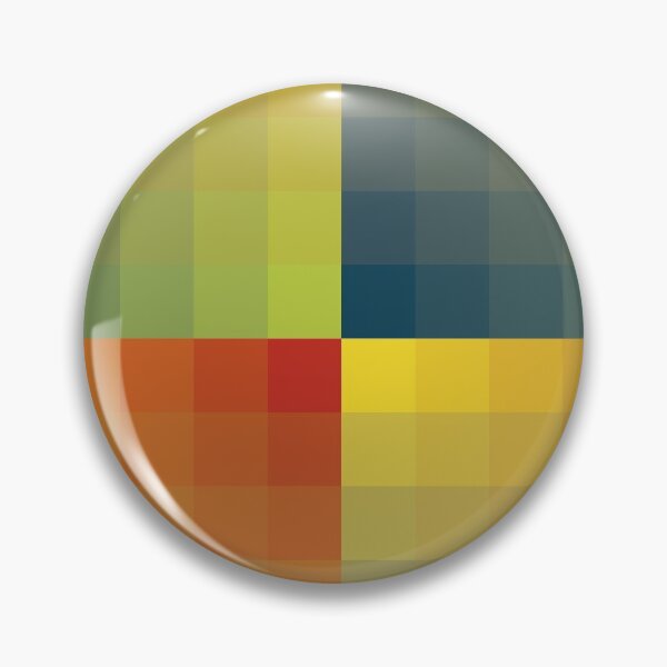 Item preview, Red Orange and Yellow Pixelated Sunset fading into the dark blue sky designed and sold by MelindaLedsome.