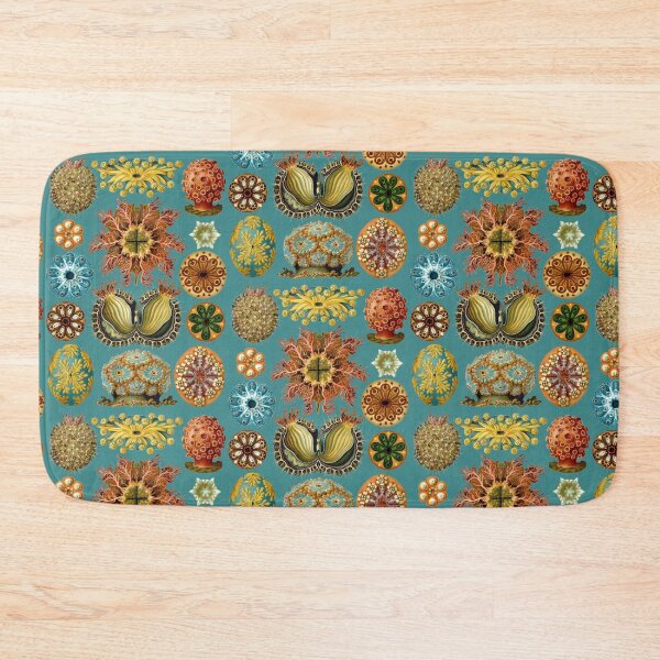 Item preview, Ernst Haeckel Ascidiae Sea Squirts Teal Background designed and sold by aimeewilson.