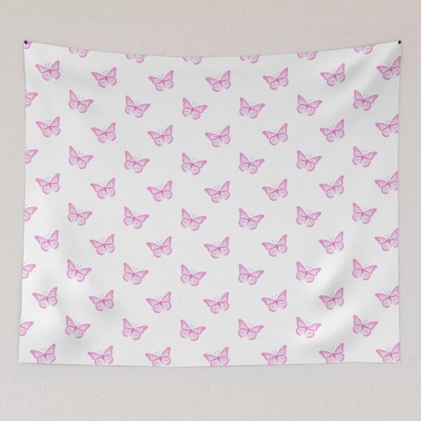 Item preview, Minimalist Pink Butterflies on White designed and sold by RootSquare.