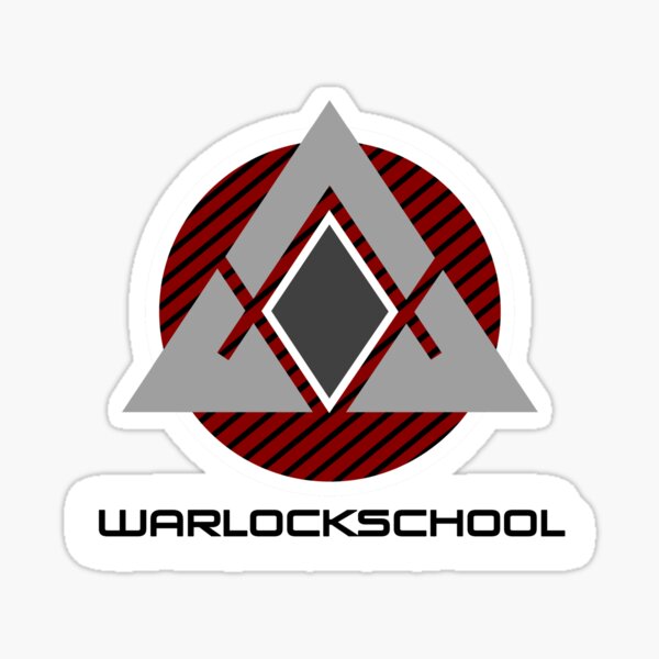 Warlock school original Sticker