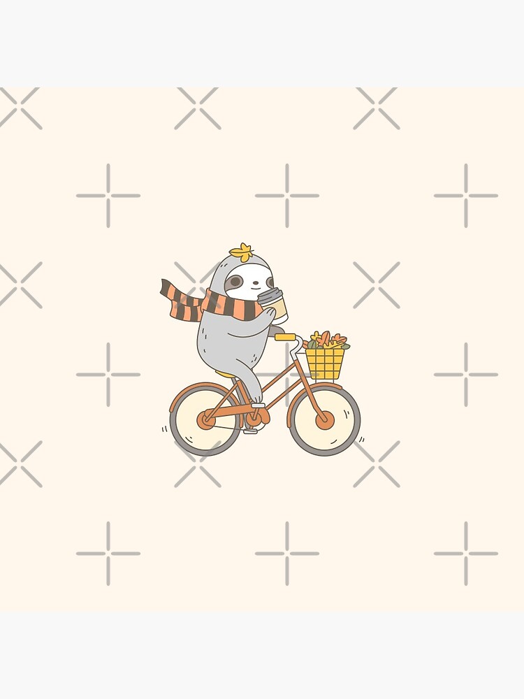 Fall Biking Sloth by Miri-Noristudio