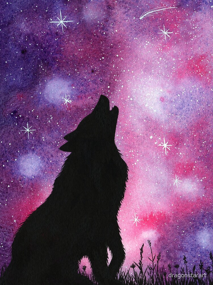 galaxy howling wolf