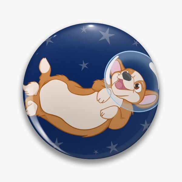 Item preview, Corgis in Space Pattern designed and sold by Breakfast Candy.