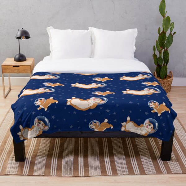 Artikelvorschau, Corgis im Weltraummuster entworfen und verkauft von Breakfast Candy.