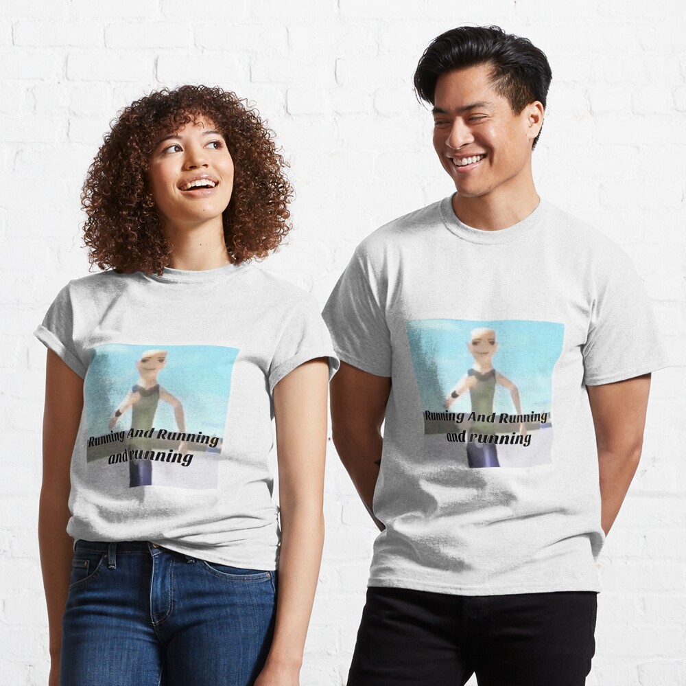 Roblox Running And Running Tiktok Meme T Shirt By Wigsnatcher Redbubble - tiktok shirt roblox