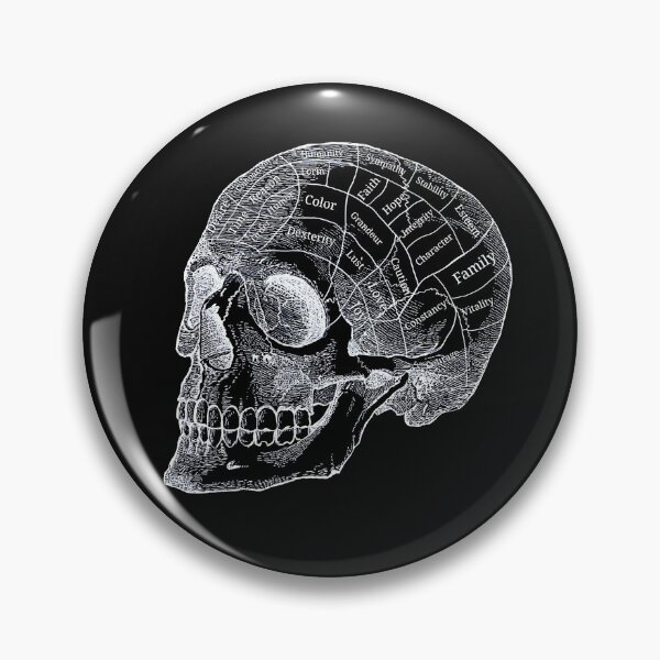 Item preview, Phrenology Skull designed and sold by ShayneoftheDead.