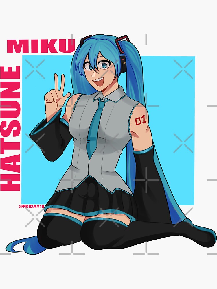 miku figure Magnet for Sale by dontkillspiders