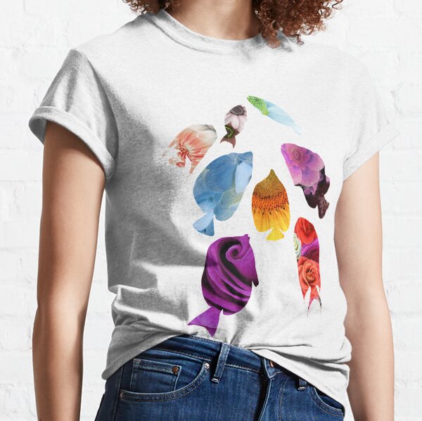 Fish shaped Flowers Classic T-Shirt