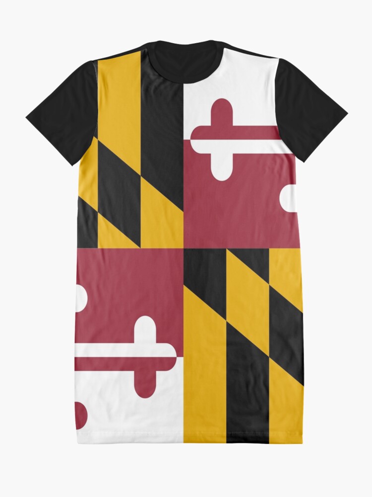 Flag of Maryland Flag of Maryland Graphic T-Shirt Dress | Redbubble