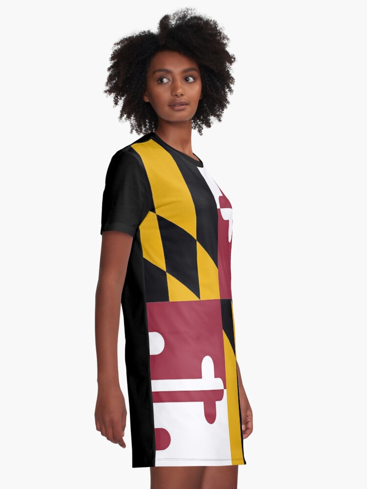 Flag of Maryland Flag of Maryland Graphic T-Shirt Dress | Redbubble