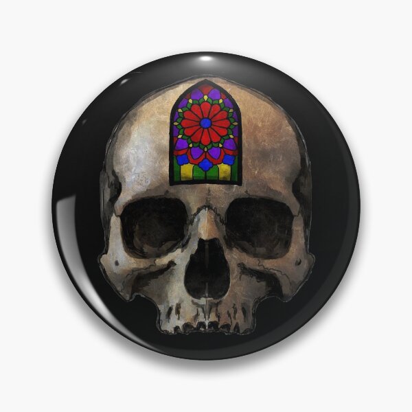 Item preview, Stained Window Skull designed and sold by ShayneoftheDead.