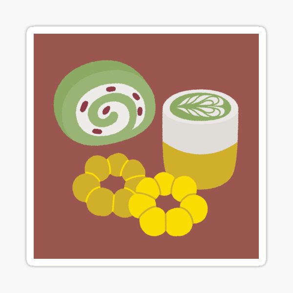Matcha set Sticker
