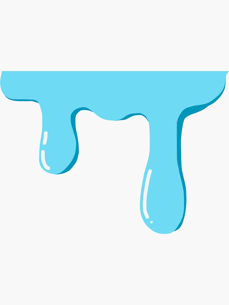 "Blue Drip" Sticker by ogarrison24 Redbubble