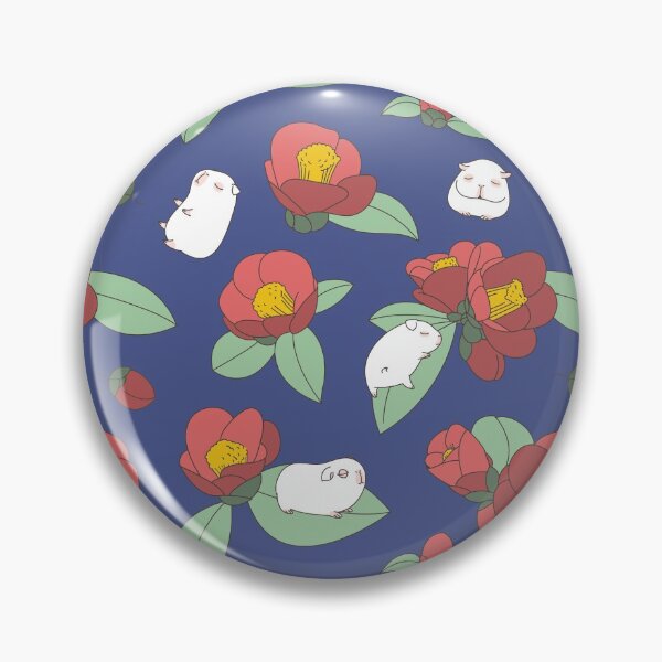 Item preview, Japanese Camellia and Albino Guinea Pig Pattern  designed and sold by Miri-Noristudio.
