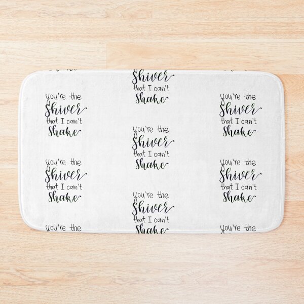 Item preview, "You're the shiver that I can't shake" quote from song "Habit" by Louis Tomlinson digital lettering designed and sold by averycooluser.