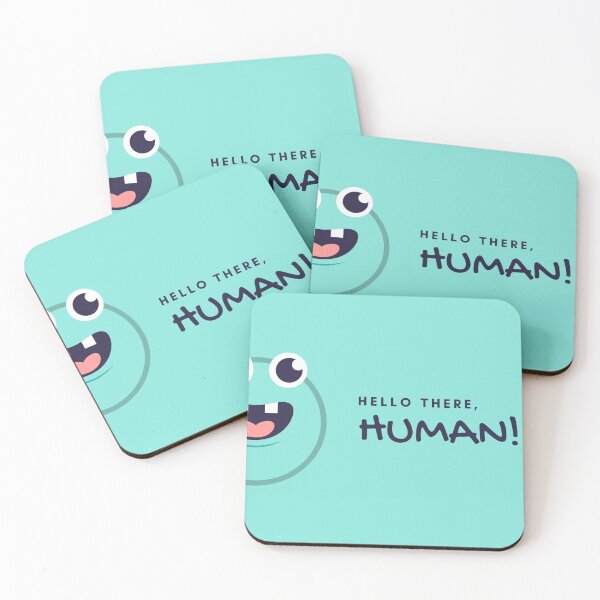 Item preview, Navy and White Monster Hello Human designed and sold by Home and Office.