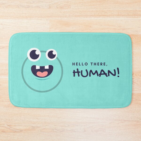 Item preview, Navy and White Monster Hello Human designed and sold by Home and Office.